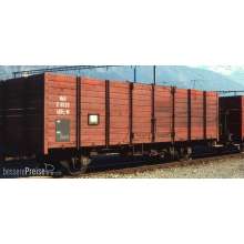 Bemo 9451104 - RhB E 6604 Holzwand-Hochbordwagen