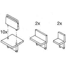 Weinert 9540 - Sitze für Schmalspurpersonenwag