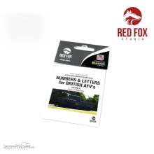 Red Fox Studio RFSQS-35016 - 3D Resin Foundry Numeral & Letters for British AFVs vol.01