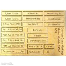 Matho Models 35006 - German Crate Markings (airbrush templates)