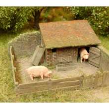 Model Scene 96519 - Kleiner Schweinestall N (bausatz)