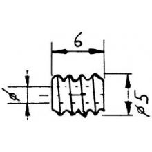 Weinert 9653 - Modul 0,5 Kunststoff-Schnecke5,0 DurchmesserBohrung 1,48 mm