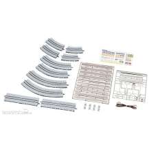 Tomytec 971084 - Tram-Gleise, Basis-Set, Pflasterstein