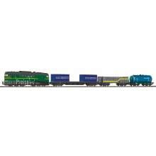 Piko 97940 - Start-Set mit Bettung M62 + 3 Güterwagen SZD VI