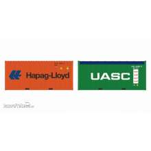 Igra Model 98010019 - 2-tlg set Container Hapag 20 LC + UASC OT LC