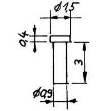 Weinert 9885 - Kunststoffniet, 1 mm Dm.