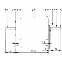 Weinert 9909 - Faulhaber-Motor 2233 gewuchtet