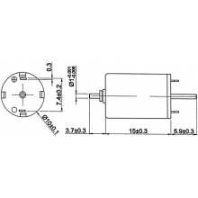 Weinert 9911 - Motraxx coreless Motor mit 10 mm Durchmesser und 12000 U/min