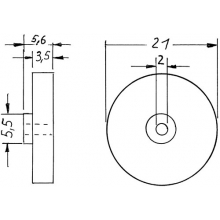 Weinert 99203 - Schwungscheibe 5,6/3,5/21