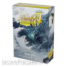 Dragon Shield ART15105 - Sleeves - Japanese size - Matte Dual 60 Snow Nirin (White)