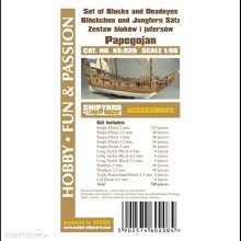 Shipyard Marine AS-026 - Set of blocks, deadeyes Papegojan