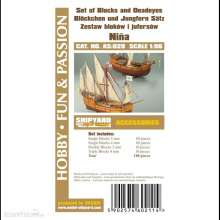 Shipyard Marine AS-029 - Set of blocks, deadeyes Nina