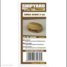 Shipyard Marine ASB-001 - Single Blocks 2mm (40 pieces)