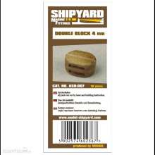 Shipyard Marine ASB-007 - Double Blocks 4mm (10 pieces)