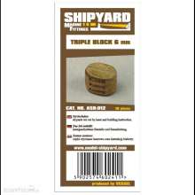 Shipyard Marine ASB-012 - Triple Blocks 6mm (10 pieces)