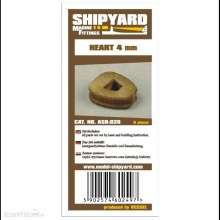 Shipyard Marine ASB-020 - Heart 4mm (8 pieces)