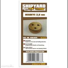 Shipyard Marine ASB-034 - Deadeye 2,5mm (40 pieces)