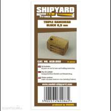 Shipyard Marine ASB-050 - Triple Ramshead Blocks 6,5mm (8 pieces)