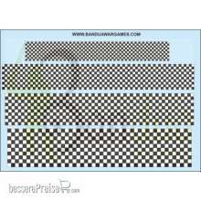 Bandua BAE00234 - Black and white checkerboard - Various sizes - Decal Sheet