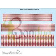 Bandua BAE00237 - Red and White Diamonds Decal Sheet