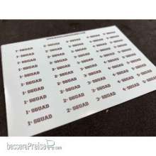 Bandua BAE00241 - Squads 1 to 5 Decal Sheet for bases