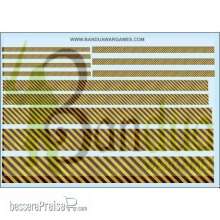 Bandua BAE00246 - Caution Striped - Varius sizes - Decal Sheet