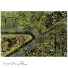 Bandua BAMAT00263 - IMPERIAL CITY JUNGLE MAT 72´X48´ WITH DEPLOYMENT ZONES FOR HORUS HERESY