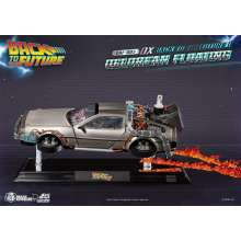 Beast Kingdom Toys BKDEAF-005DX - Back to the Future Egg Attack Floating Statue Back to the Future II DeLorean Deluxe Version heo EU Exclusive 20 cm