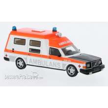 BOS BOS87718 - Volvo 265 Ambulance Sweden, weiss/orange, 1985