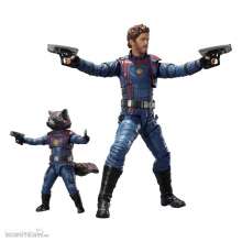 Bandai Tamashii Nations BTN65000-9 - Guardians of the Galaxy 3 S.H. Figuarts Actionfiguren Star Lord & Rocket Raccoon 6-15 cm