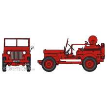 REE Modeles CB-086 - JEEP C.C.F.L Tank Jeep for Forest Fire with Guinard pump (6 m³/h),