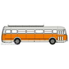 REE Modeles CB-122 - BUS R4190 Orange and Grey - Transport Méresse - Iwuy (59)