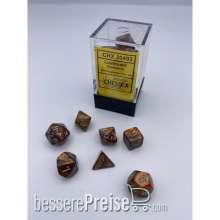 Chessex CHX20493 - Lustrous® Mini-Polyhedral Gold/silver 7-Die set