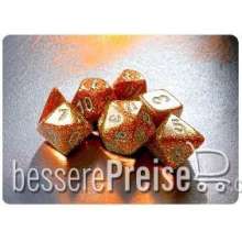 Chessex CHX20503 - Glitter Mini-Polyhedral Gold/silver 7-Die Set