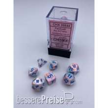 Chessex CHX20544 - Festive® Mini-Polyhedral Pop Art™/blue 7-Die set