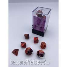 Chessex CHX20626 - Gemini® Mini-Polyhedral Purple-Red/gold 7-Die Set