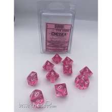 Chessex CHX23284 - Translucent Pink/white Ten d10TM Set