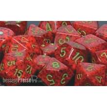 Chessex Würfel CHX25104 - Strawberry™ Speckled Polyhedral Ten d10 Sets