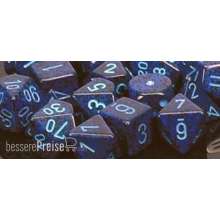 Chessex Würfel CHX25107 - Cobalt™ Speckled Polyhedral Ten d10 Sets