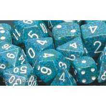 Chessex Würfel CHX25116 - Sea™ Speckled Polyhedral Ten d10 Sets