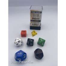 Chessex CHX25499 - Nostalgia Opaque GM & Beginner Player Polyhedral 7-Die Set