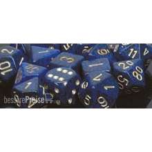 Chessex Würfel CHX25737 - Golden Cobalt™ Speckled 16mm d6 with pips Dice Blocks™ (12 Dice)