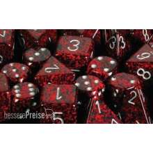 Chessex Würfel CHX25744 - Silver Volcano™ Speckled 16mm d6 with pips Dice Blocks™ (12 Dice)