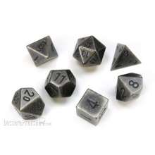 Chessex CHX27028 - Solid Dark Metal Colour Poly 7 die set