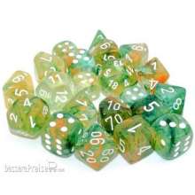 Chessex CHX27355 - Nebula TM Spring/white Luminary Set of Ten d10´s