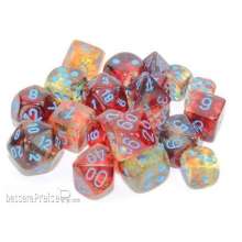 Chessex CHX27759 - Nebula TM 16mm d6 Primary/blue Luminary Dice Block? (12 dice)