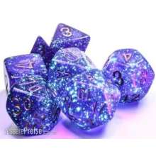 Chessex Würfel CHX27987 - Borealis® 12mm d6 Royal Purple/gold Luminary Dice Block™ (36 dice)