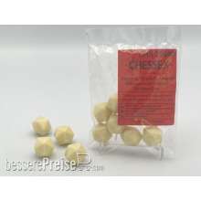 Chessex Würfel CHX29046 - Opaque Polyhedral Ivory Bag of 20 Blank 20-sided dice