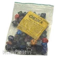 Chessex Würfel CHX29310 - Bag of 50 Assortment Loose Speckled Polyhedral d10 Dice