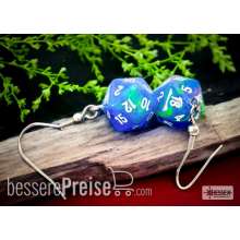 Chessex CHX54209 - Hook Earrings/Ohrringe Festive® Waterlily™ Mini-Poly d20 Pair